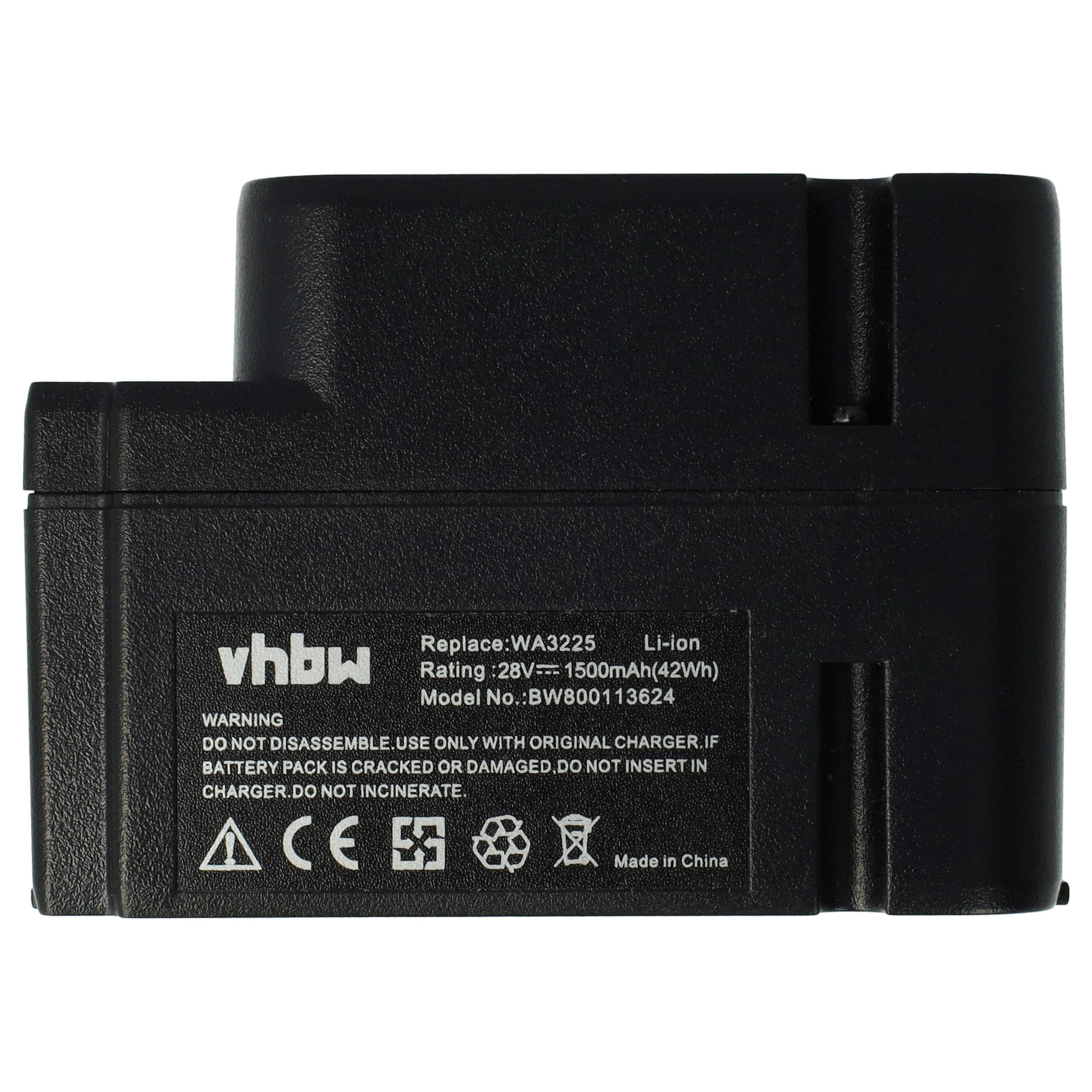 Bateria vhbw para Worx Landroid WG790, WG790E, WG792E, WG796E - 1500 mAh 28 V Li-Ion - Image 3