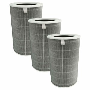 Filtro de Carvão Ativado vhbw - Compatível com Purificador Xiaomi M15R-FLP-GL (Pack 3x)