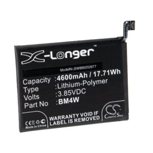 Bateria para Telemóvel Xiaomi Redmi BM4W - 4600 mAh 3.85 V Li-polímero vhbw