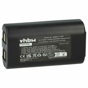 Bateria vhbw para Dymo LabelManager 260p, 280, PnP - 650 mAh 7.4 V Li-Ion