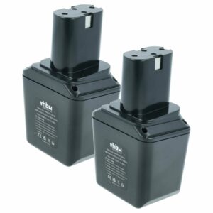 2x Bateria vhbw compatível com Bosch 2607300002 - 3000 mAh, 9.6 V, NiMH