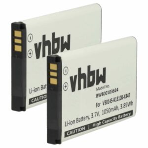 2x Bateria vhbw V30145-K1310K-X447 para Telefone Fixo Siemens DECT - 1050 mAh 3.7 V Li-Ion