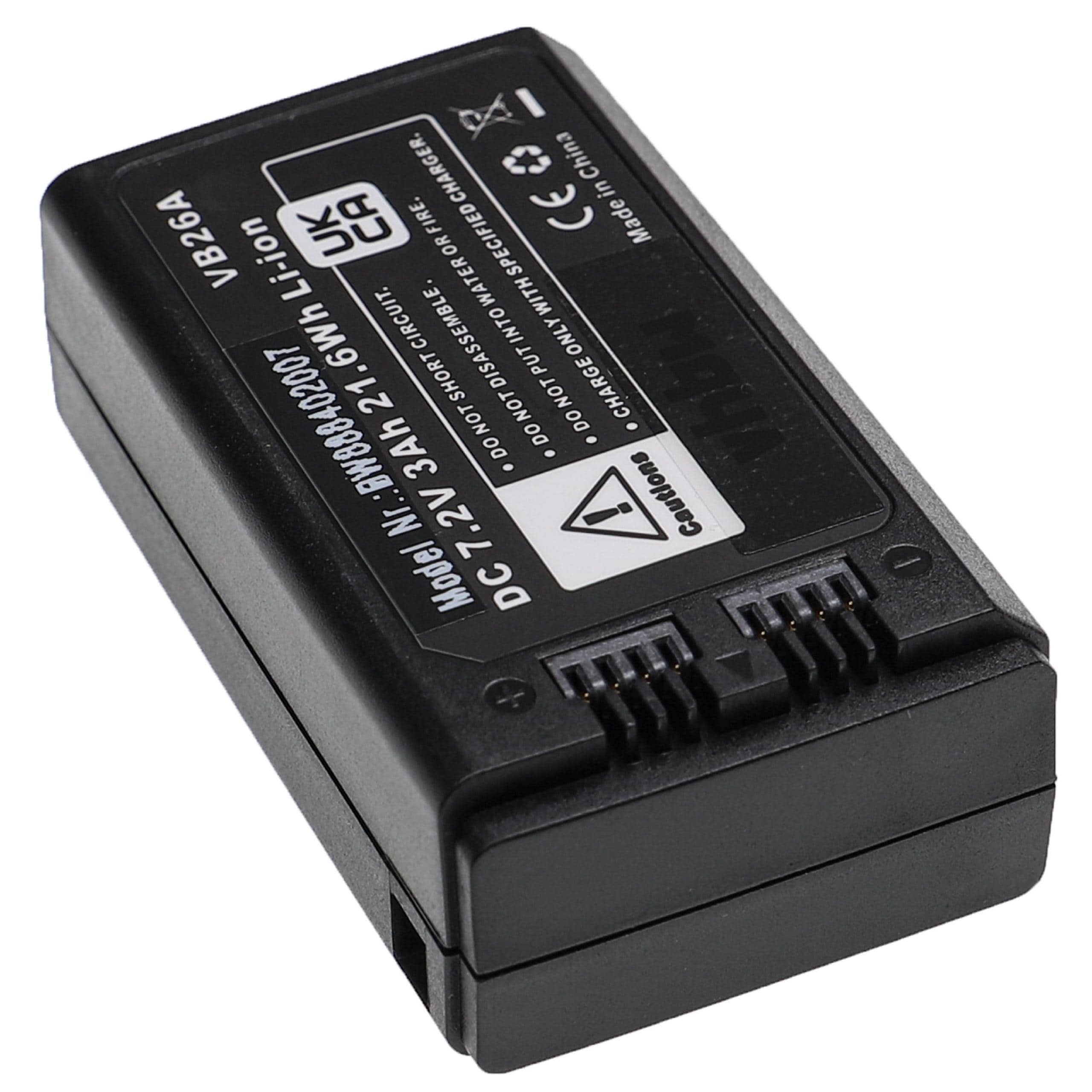 Bateria para Flash Godox VB26A, VB26 - vhbw 3000 mAh 7.2 V Li-Ion - Image 3