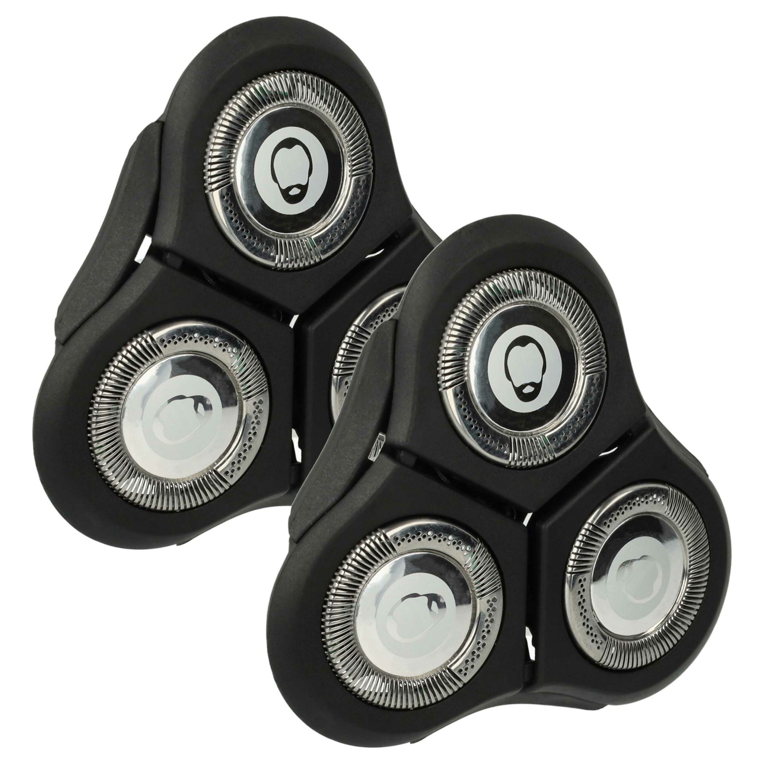2x Cabeça de corte de substituição Philips RQ11 vhbw - preto/prateado