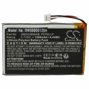 Bateria vhbw para Leitor de Cartões Ingenico 296203895AB, P0750-LF - 1200 mAh 3.7 V Li-polímero