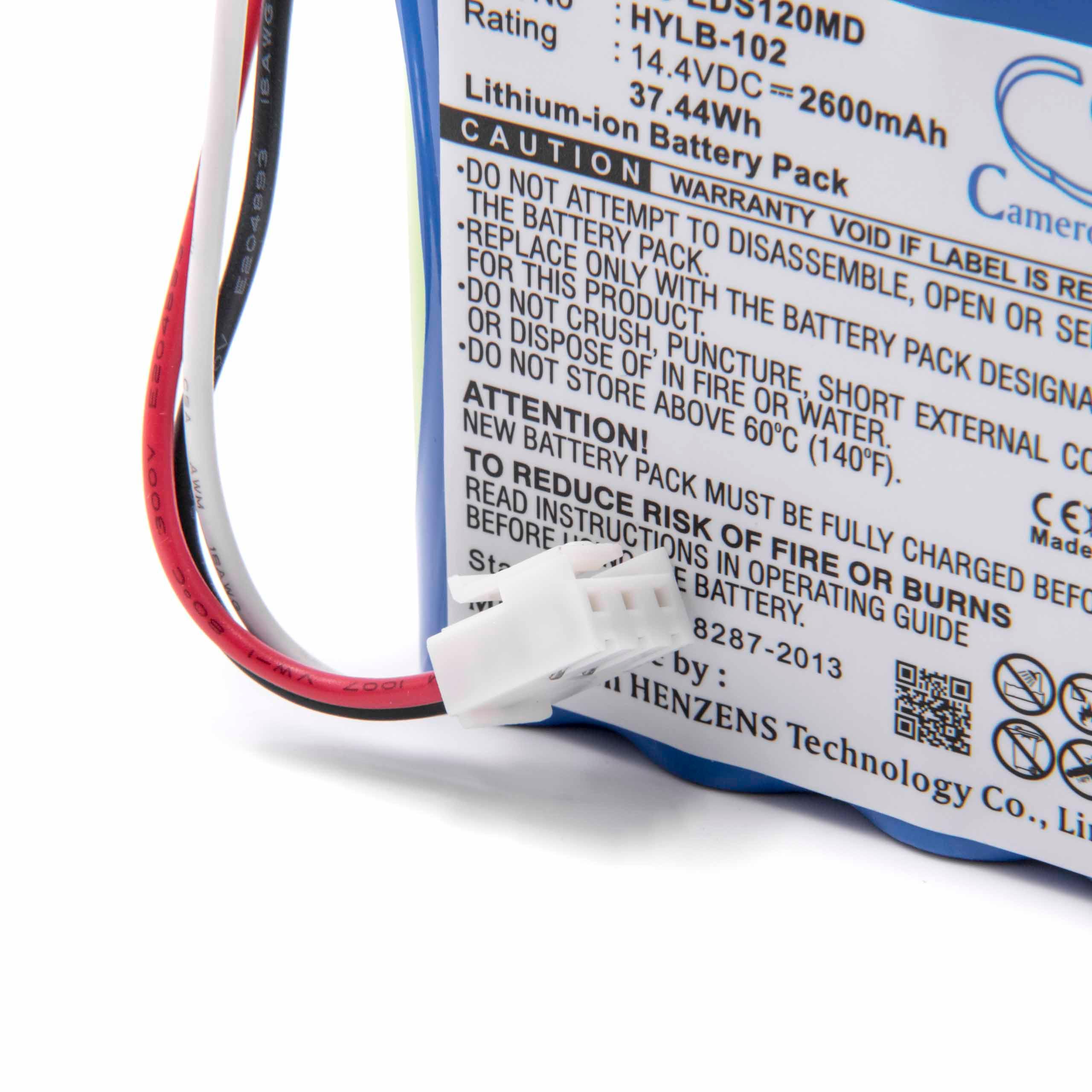 Bateria vhbw para Equipamentos Médicos Edan HYLB-102, TWSLB-005 - 2600 mAh 14.4 V Li-Ion - Image 2