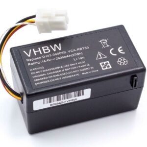 Bateria vhbw para Samsung 2600mAh, 14.4V, Li-Ion - Compatível DJ43-00006A, DJ96-00152B, DJ96-00203A