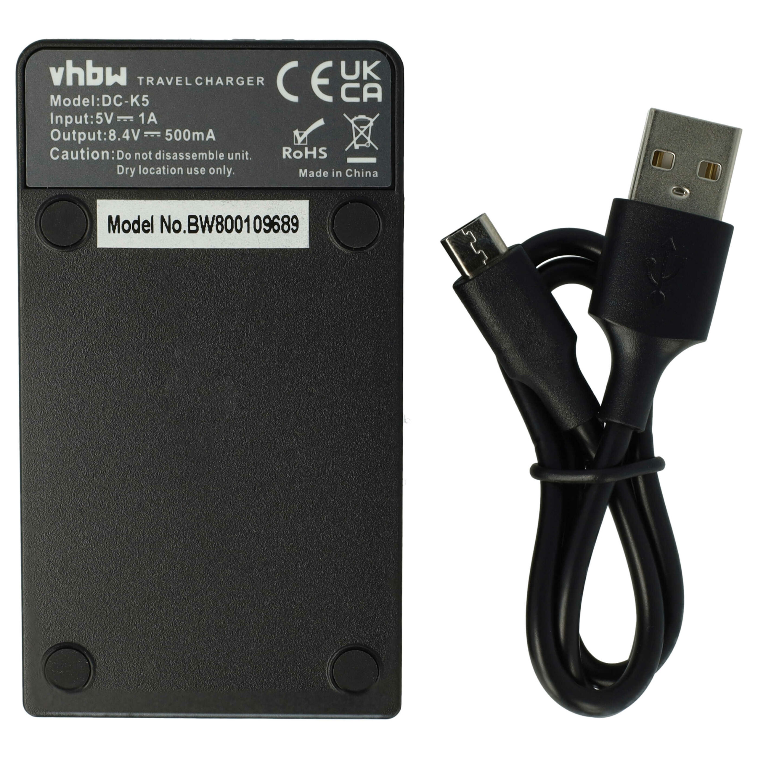 Carregador de Bateria USB-C com Cabo USB-C para Câmara Pentax K-70 - 0,5 A - Image 2