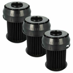 Pack 3x Filtros Plissados de Substituição vhbw para Aspiradores Bosch e Siemens