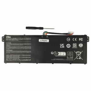Bateria vhbw para Acer AC14B7K - 3000 mAh 15.28 V Li-polímero, preta