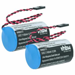 Bateria vhbw 2x Laser para Cameron Nuflo 14500 mAh 3.6 V Li-MnO2