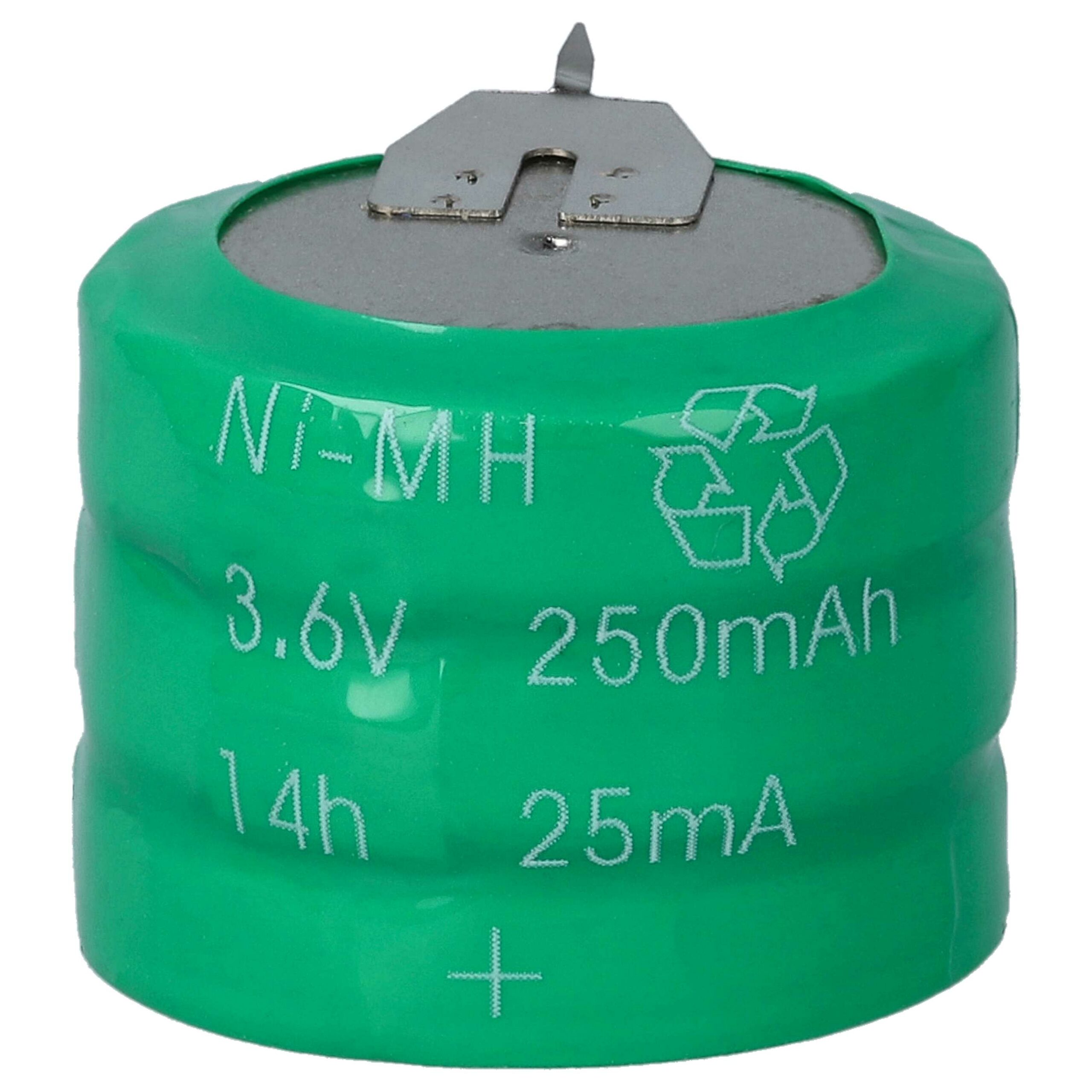Pack 10x Pilhas Recarregáveis Tipo V250H NiMH 3.6V 250mAh vhbw para Lâmpadas Solares e Modelismo - Image 2