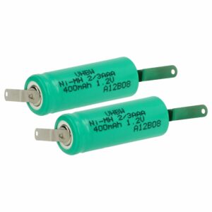Bateria vhbw 2x 2/3AAA 400 mAh 1.2V NiMH para Modelos Telecomandados