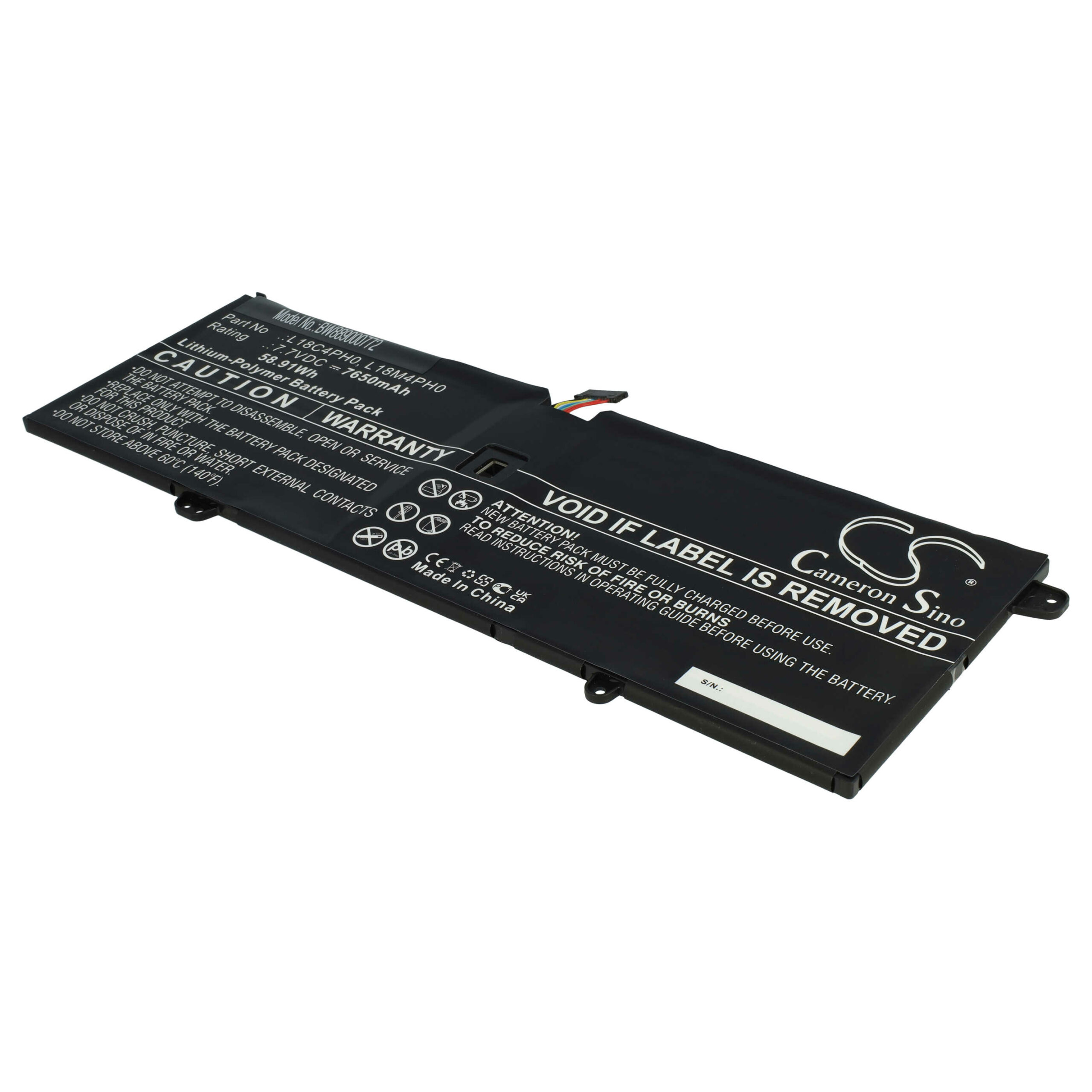 Bateria para Portátil Lenovo vhbw - 5B10T11585, 5B10T11586, 5B10T11686, 5B10W67180 - 7650 mAh 7.7 V Li-Polímero - Image 3