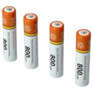 4x Baterias vhbw AAA 800 mAh 1.2V NiMH para Telefones Fixos Philips, Grundig, Sennheiser e Compatíveis