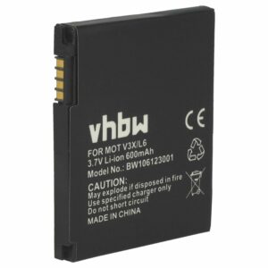 Bateria para Motorola BC50, SNN5779, CFNN1043, CFNN7007, 77865 - 600 mAh 3.7 V Li-Ion vhbw