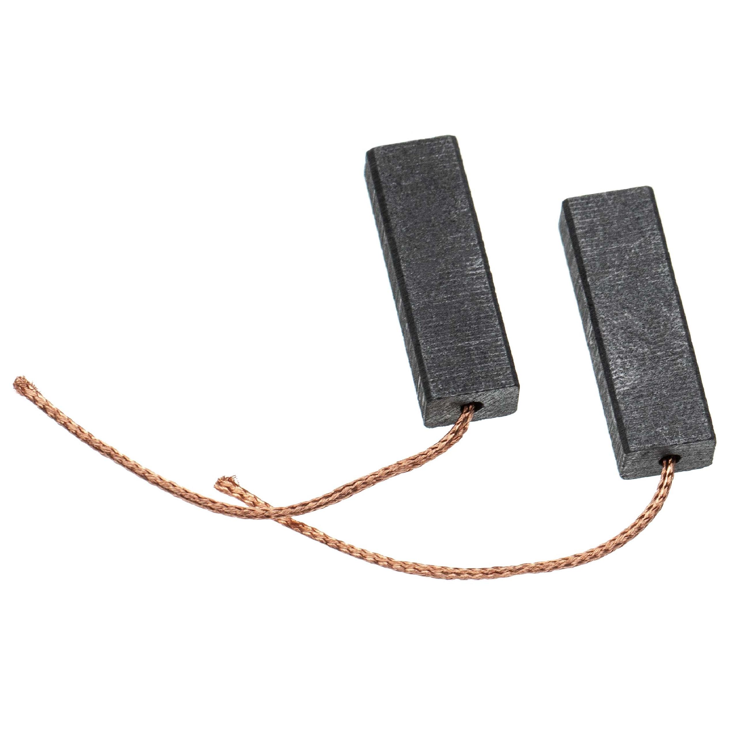 2x Escovas de Carvão vhbw para Flymo DLE - 27 x 9 x 6 mm - Image 3