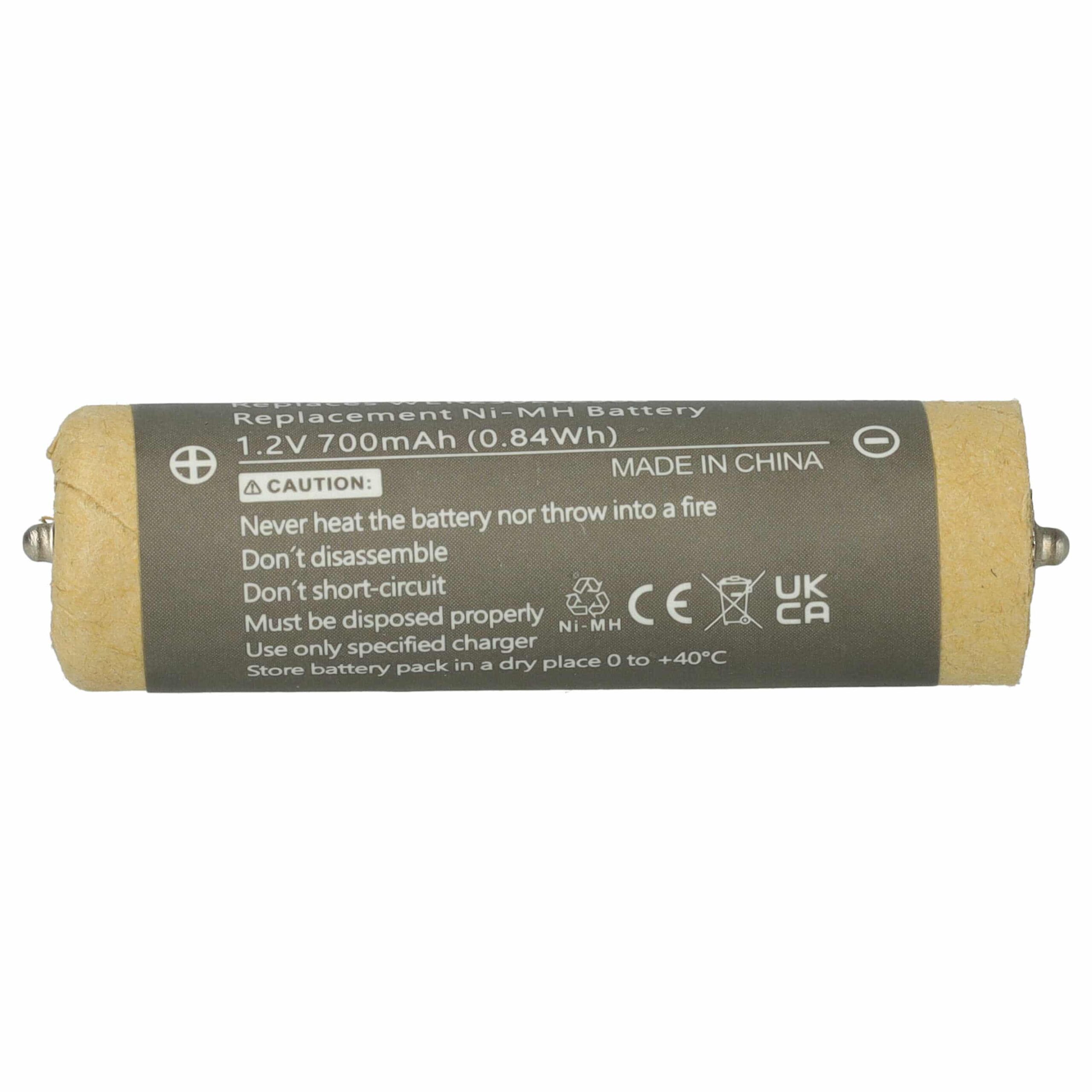 Bateria para Máquina de Barbear Panasonic WER2302L2508 - vhbw 700 mAh 1.2 V NiMH - Image 2