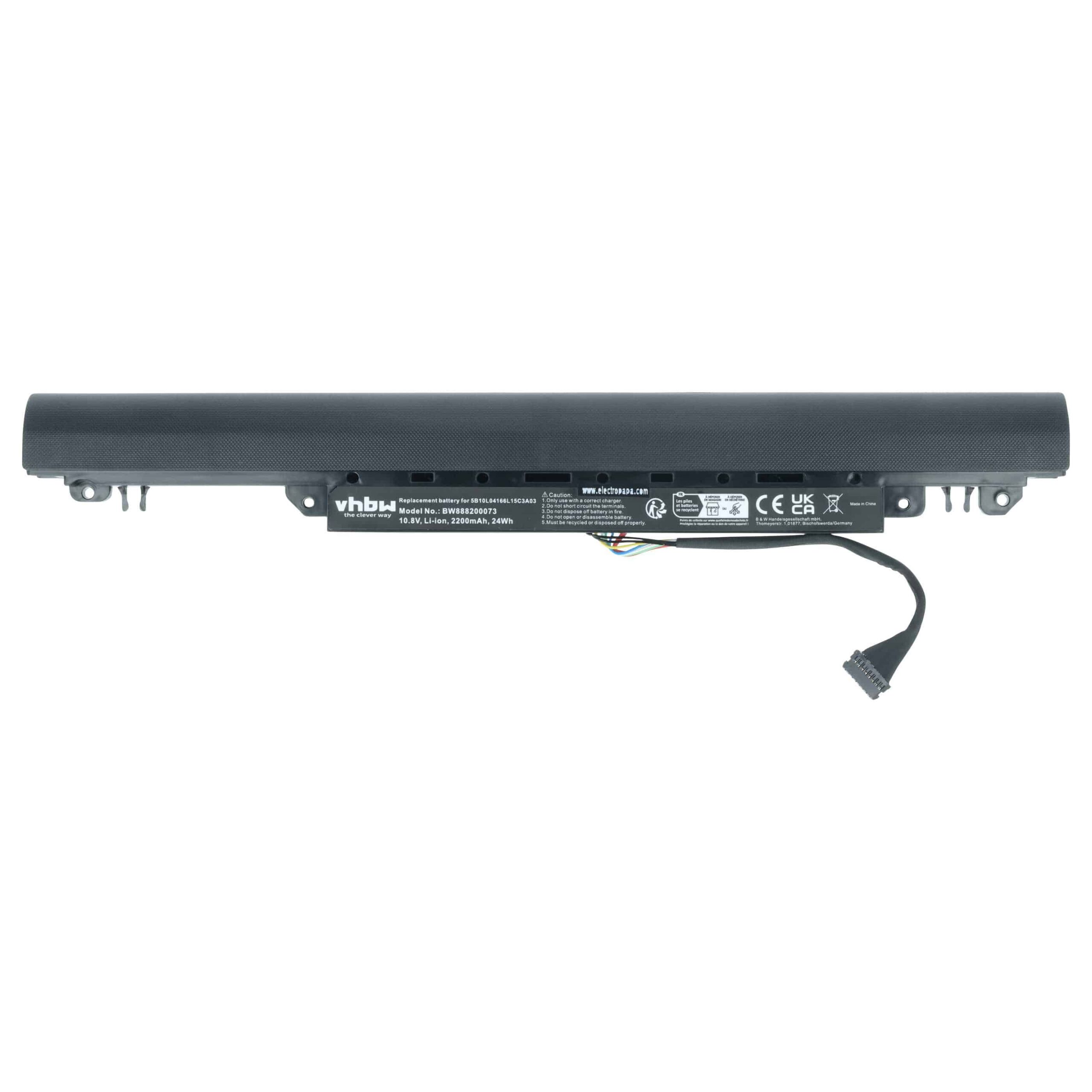 Bateria para Portátil Lenovo vhbw 2200 mAh 10.8 V Li-Ion (5B10L04215, 5B10L04167, 5B10L04166) - Image 3