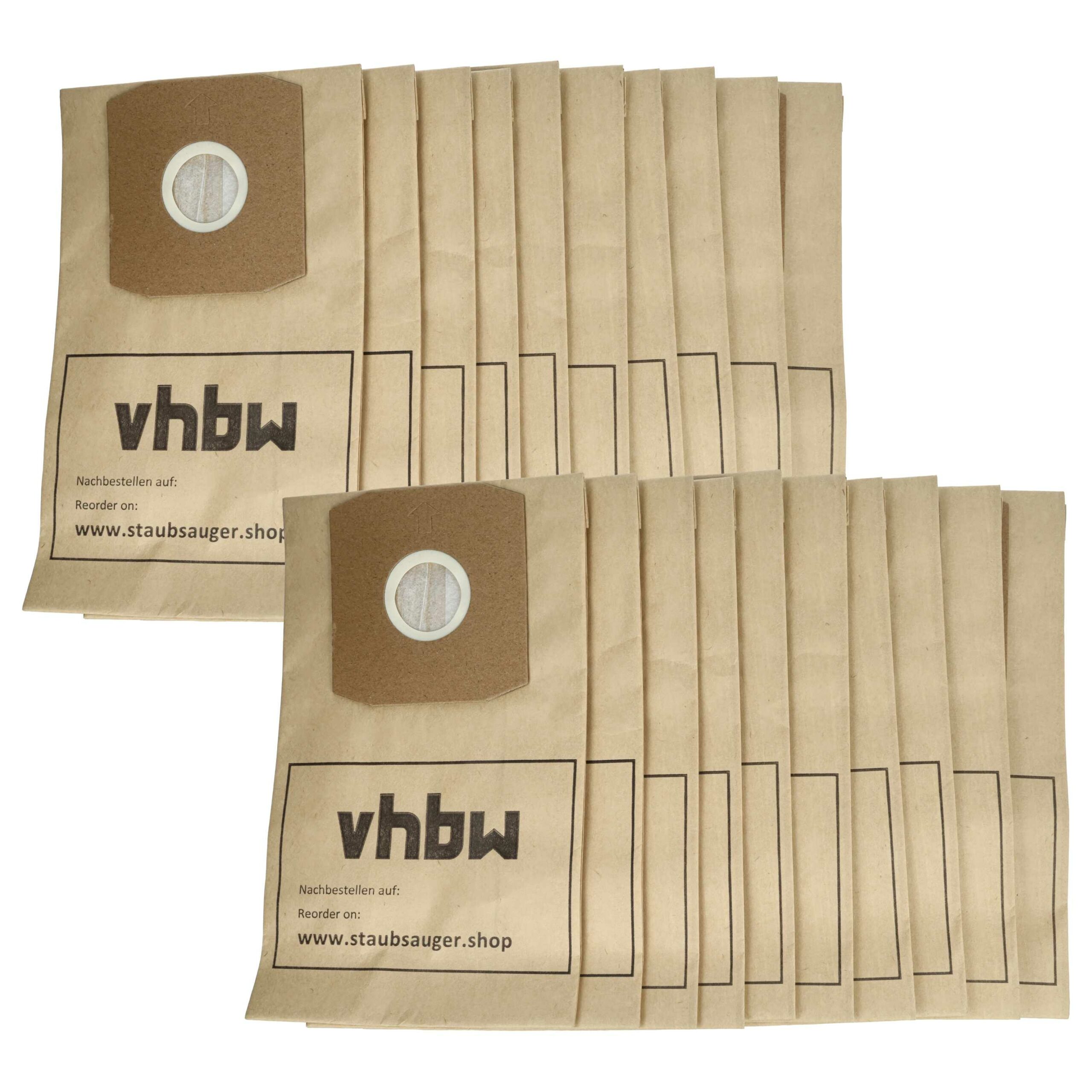 Pack 20x Sacos para Aspirador compatíveis Daewoo SB200, SB80, SB70 e Thomas - papel