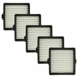 5x Filtro de Substituição vhbw para Aspirador Ryobi - Compatível com 5132004210, 19484001007 e outros