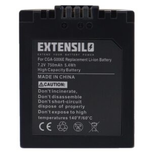 Bateria EXTENSILO BP-DC5 para Leica e Panasonic - 750mAh, 7.2V, Li-Ion
