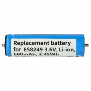 Bateria de Substituição para Barbear Elétrico Panasonic/Braun vhbw - 680 mAh 3.6 V Li-Ion