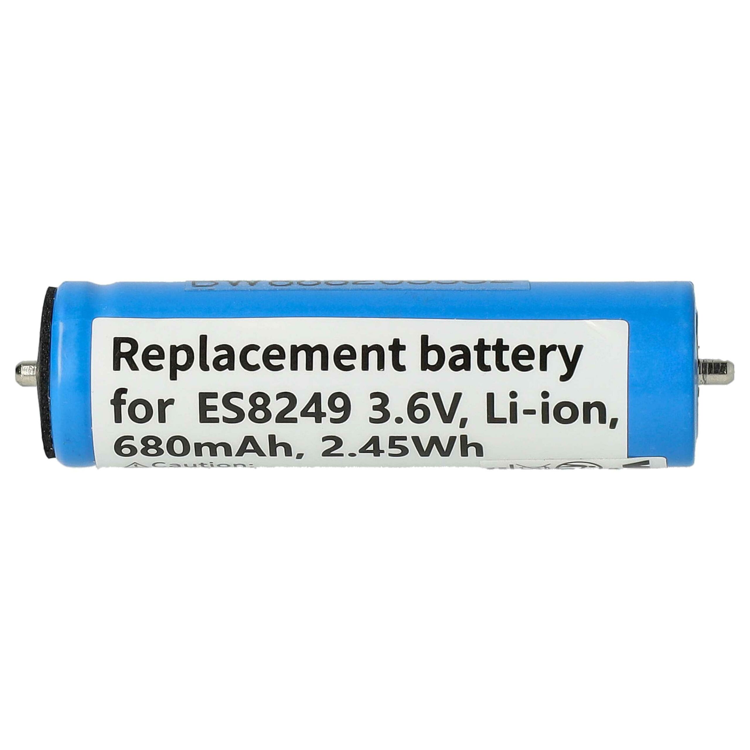 Bateria de Substituição para Barbear Elétrico Panasonic/Braun vhbw - 680 mAh 3.6 V Li-Ion