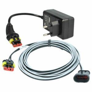 Adaptador e Cabo de Carregamento para Cortadores de Relva Robóticos Gardena R40Li, Sileno City, Sileno Minimo - 3m vhbw