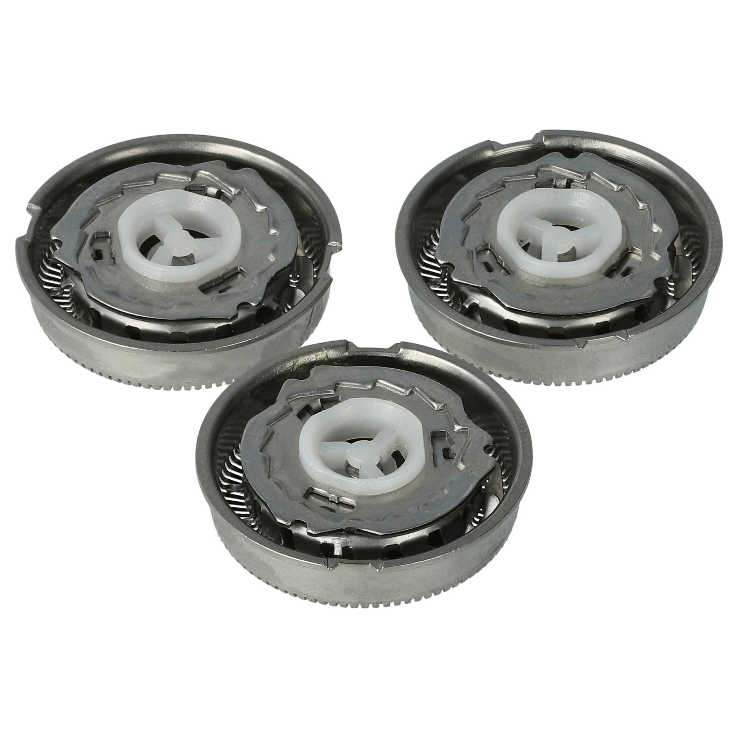 9x Cabeças de Corte para Philips HQ4 - Lâminas de Substituição para Máquina de Barbear Elétrica, Prateadas - Image 2