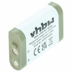 Bateria vhbw para telefones GE e Panasonic - 700 mAh 3.6 V NiMH