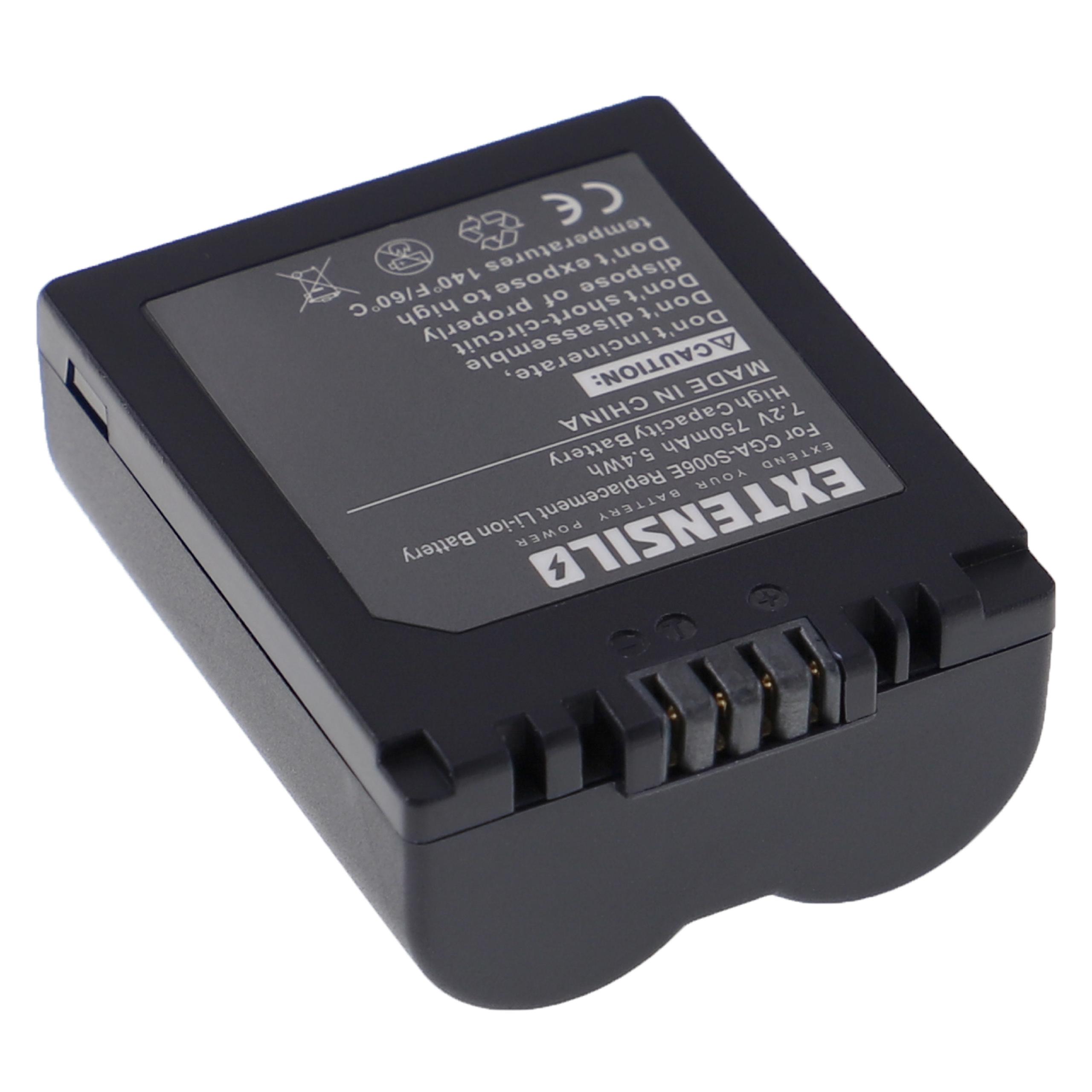 Bateria EXTENSILO BP-DC5 para Leica e Panasonic - 750mAh, 7.2V, Li-Ion - Image 3