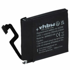 Bateria vhbw para Apple Watch A2058 - 220 mAh 3.85 V Li-polymer