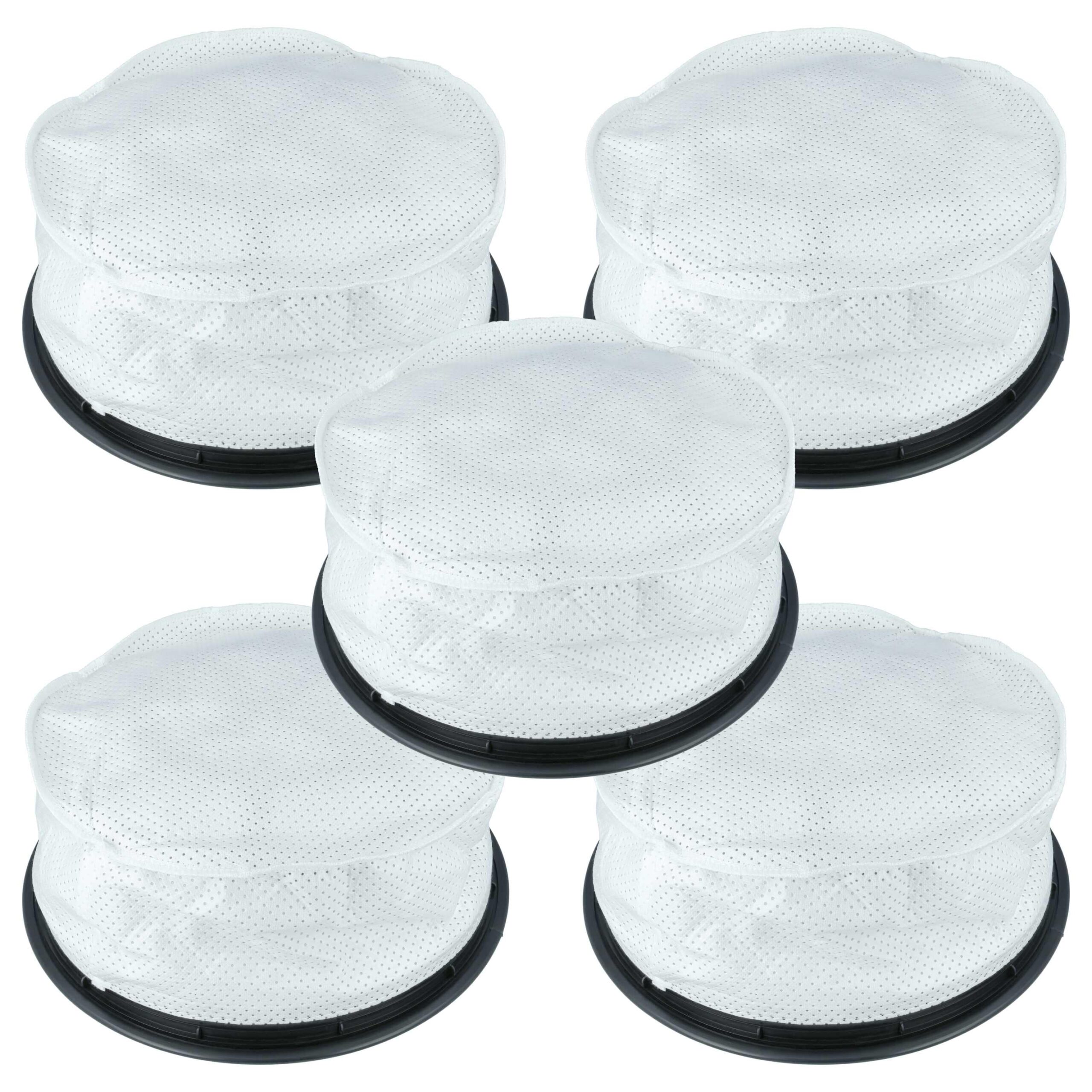 Pack de 5 Filtros Redondos vhbw para Aspiradores Numatic 604165, 604115 (32 cm)