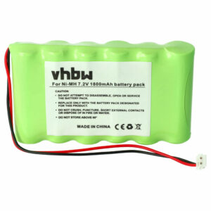 Bateria vhbw para equipamento médico Compex 7.2V 1800 mAh NiMH