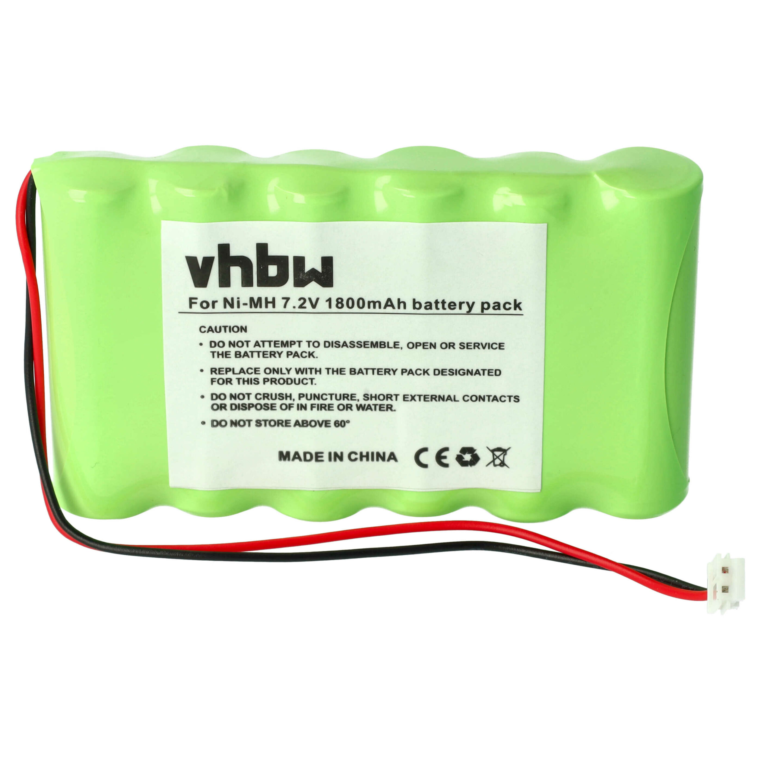 Bateria vhbw para equipamento médico Compex 7.2V 1800 mAh NiMH