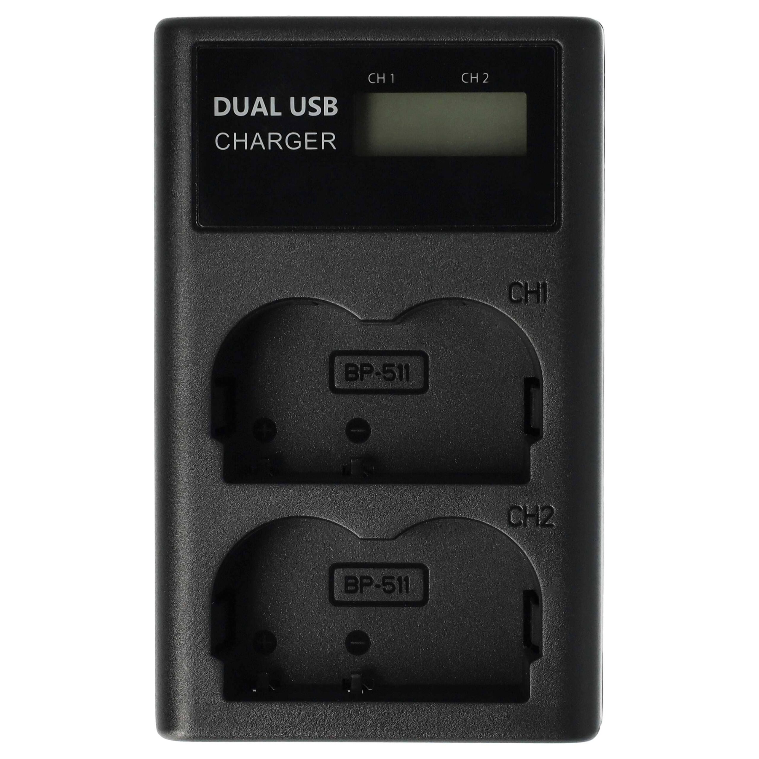 Carregador de Bateria Micro-USB + USB-C com Cabo para Canon IXY 50MC 8.4V - Image 3