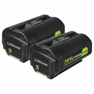 2 Baterias vhbw 36 V 5 Ah Li-Ion para Ryobi BPL3626, BPL3640, BPL3650