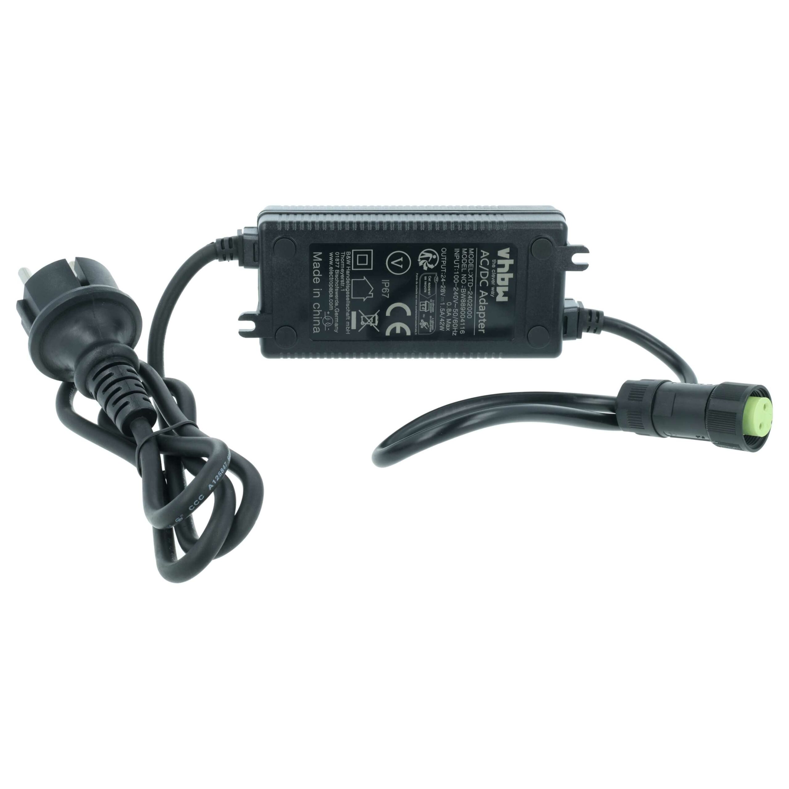 Carregador compatível vhbw para Worx WA3716, WA3744 - Cortador de relva robotizado - Image 3