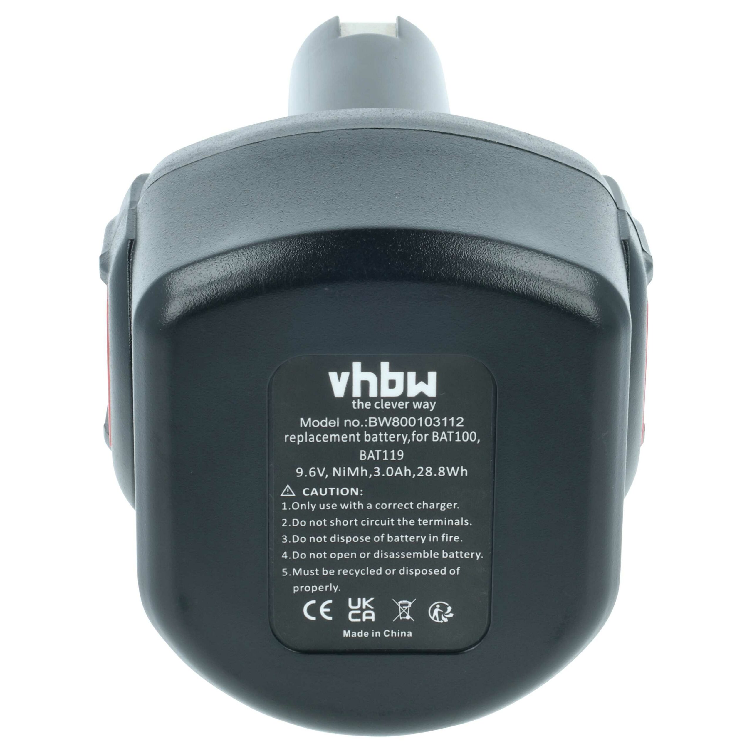2x Bateria vhbw para Bosch 2 607 001 380, 2 607 335 260 - 3000 mAh, 9.6 V, NiMH - Image 3