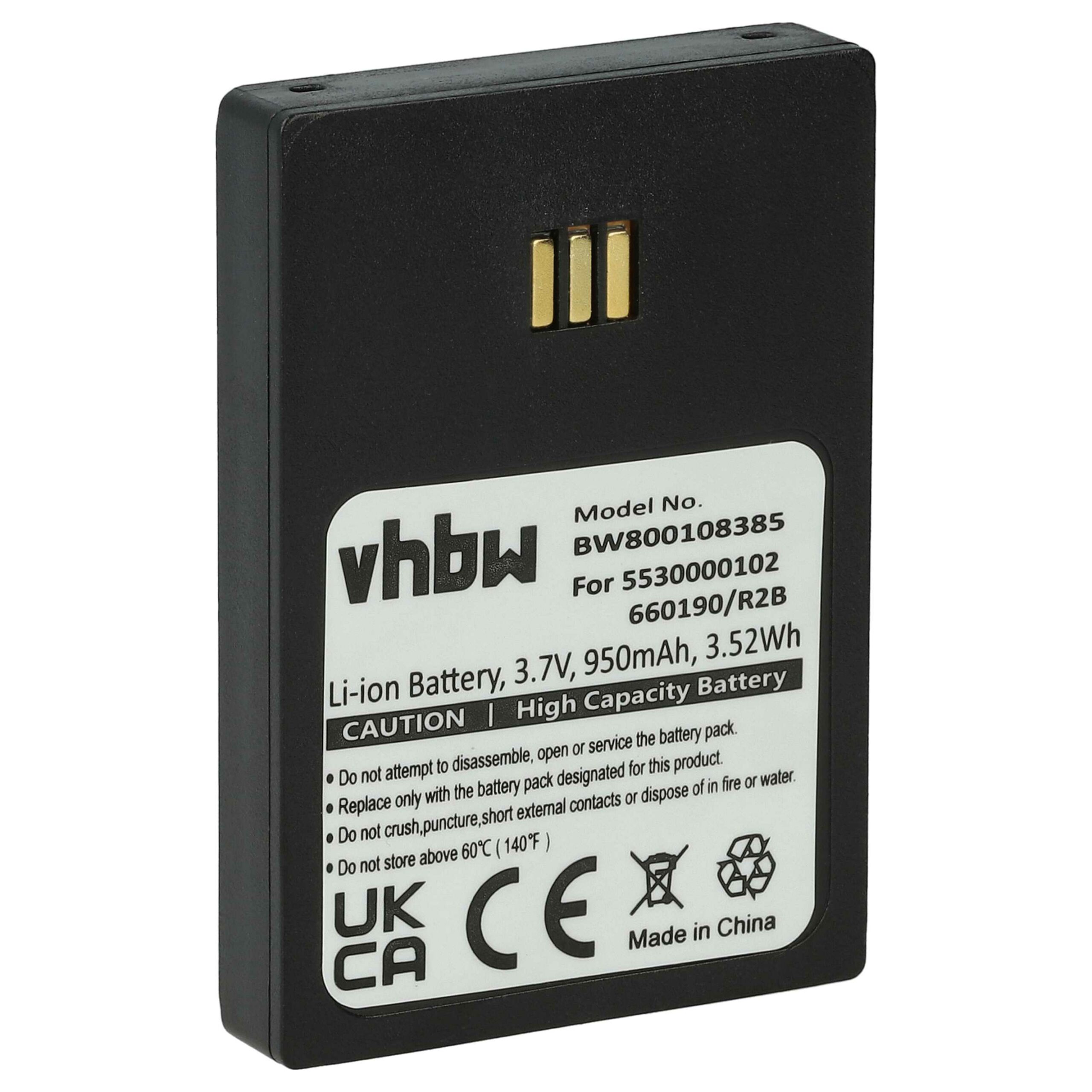 Bateria vhbw 950 mAh 3.7V Li-Ion para Telefones Fixos Ericsson Alcatel e Compatíveis
