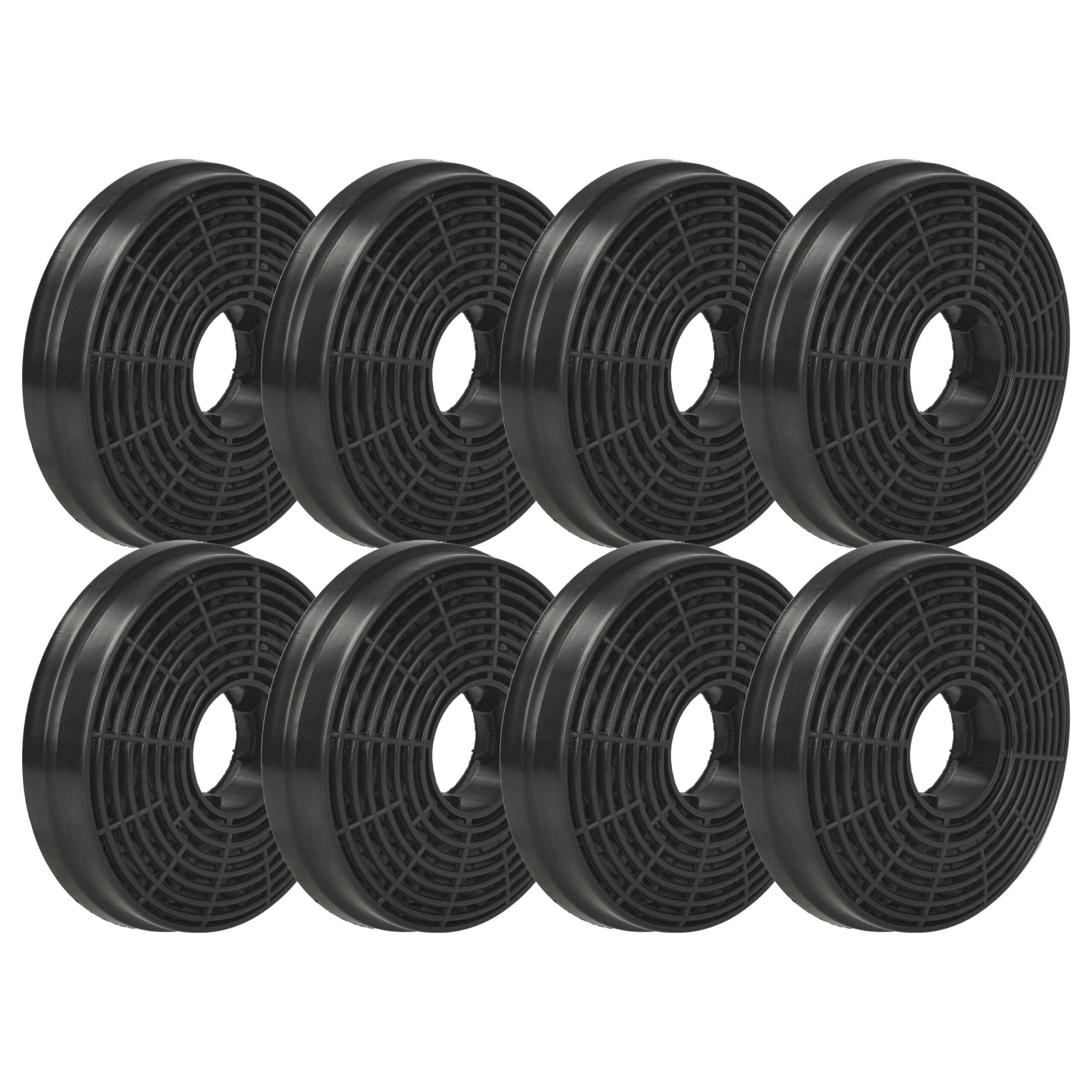 Pack 8x Filtro de Carvão Ativado para Bomann KF563 e Capelas - 10,5 cm