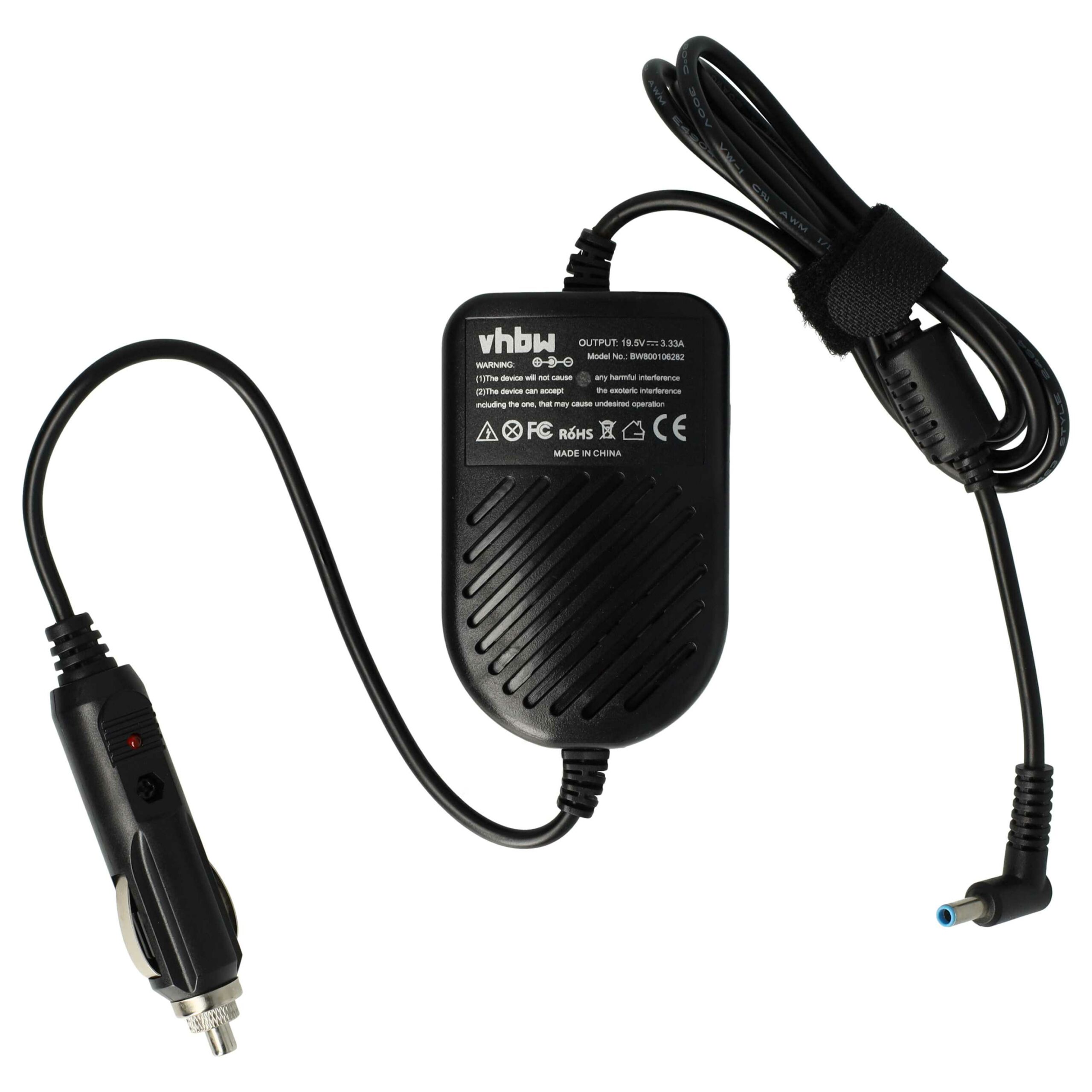 Carregador de Carro vhbw para Portátil HP - 3.34 A (710412-001, 709985-002, PP009C, 714657-001, 714159-001) - Image 3