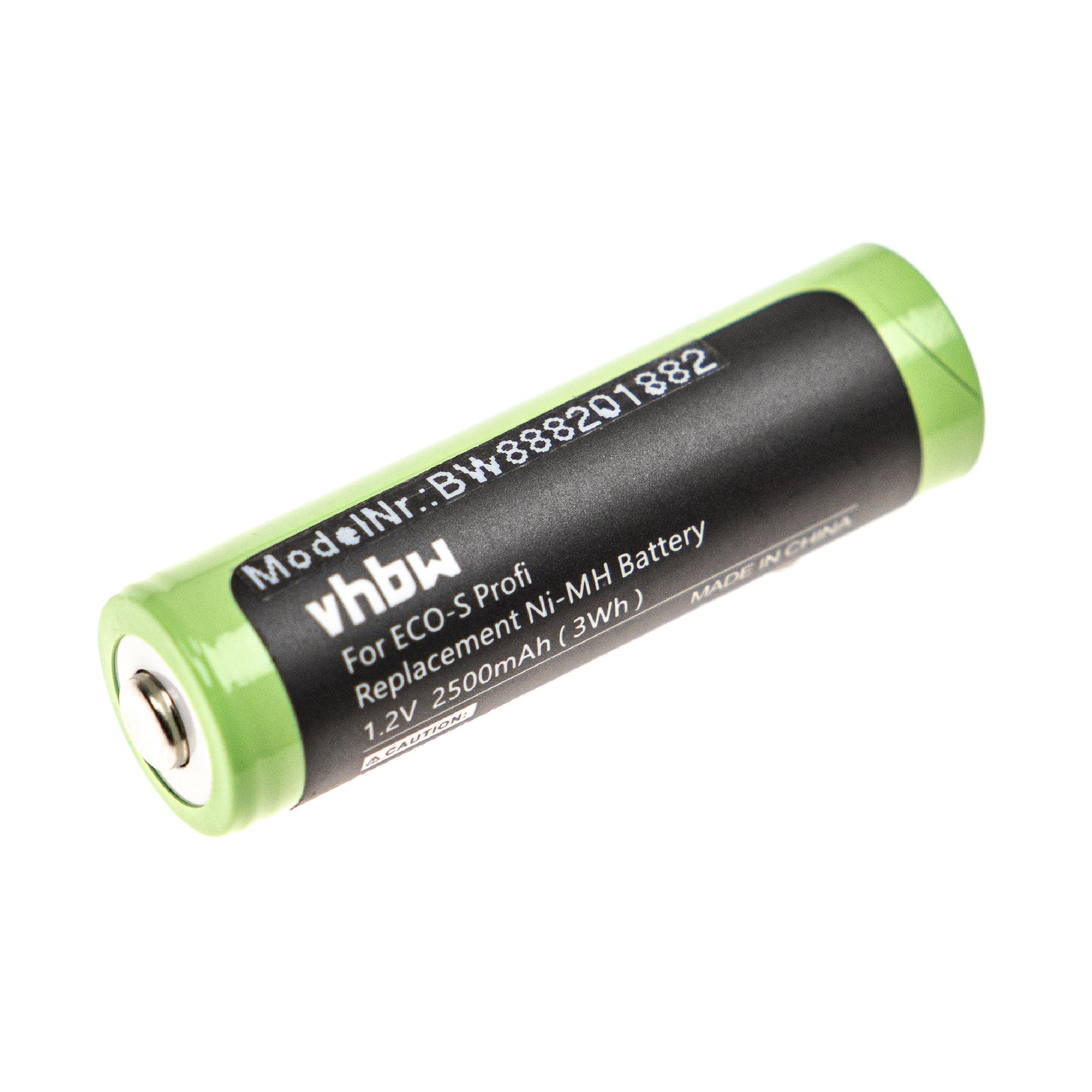 Bateria vhbw para Tondeo ECO-S - 2500 mAh 1.2 V NiMH