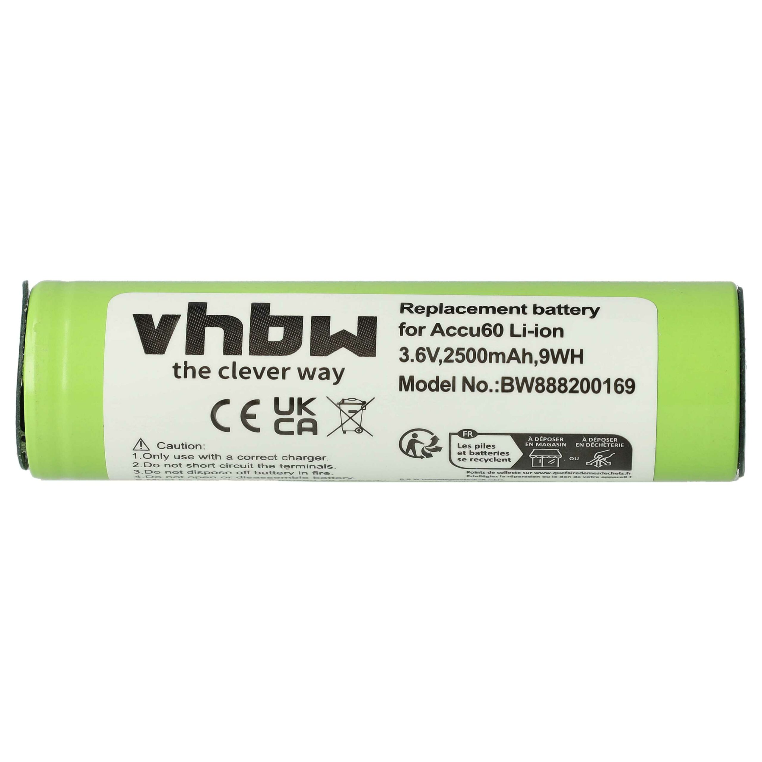 Bateria de substituição para Gardena 08829-00.640.00, 08800-000.640.00 - 2500 mAh, 3.6 V, Li-Ion vhbw - Image 3