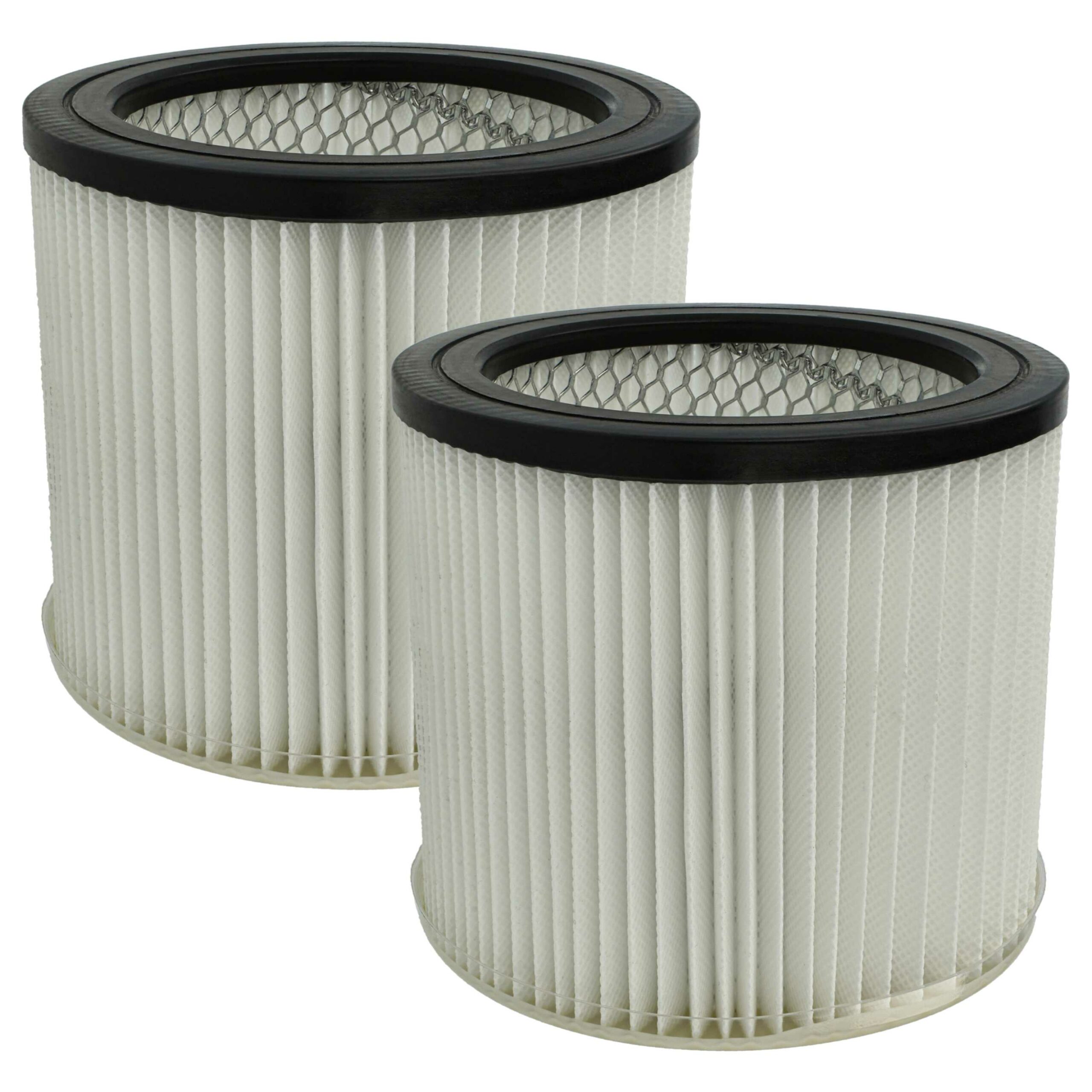 2x Filtro Cartucho de Substituição vhbw para Aspirador Scheppach 7907709719, Preto/Branco