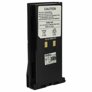 Bateria vhbw para rádios Kenwood KNB-52N, KNB-22N, KNB-21N, KNB-17N, KNB-17A, KNB-16A - 2100 mAh 7.2V NiMH