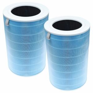 2x Filtros de Substituição para Xiaomi M7R-FLH, BHR4282GL - Pré-filtro + HEPA + Carvão Ativado
