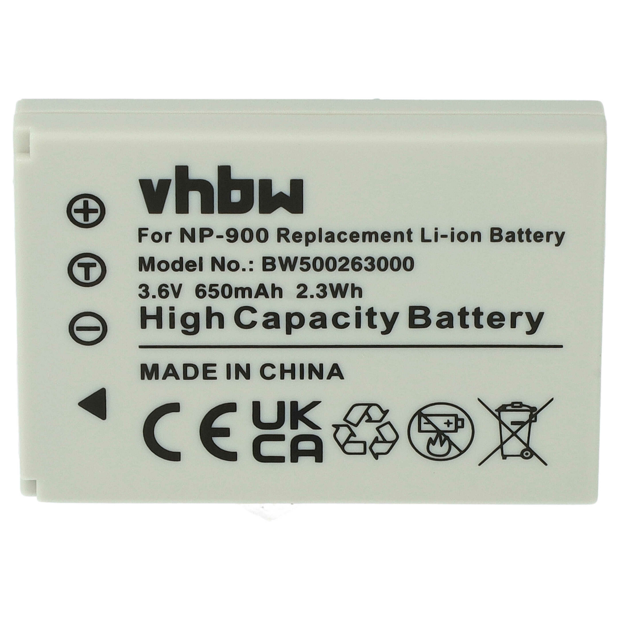 Bateria vhbw para Avant BATS4 - 650mAh, 3.6V, Li-Ion