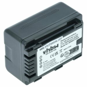 Bateria vhbw para Videocâmaras Panasonic VW-VBT190 - 1600 mAh 3.6V Li-Ion